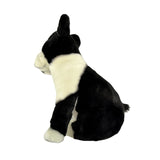 Bocchetta Pierre 30cm Sitting French Bulldog Plush Toy - Black/White (Realistic Stuffed Animal Dog Gift)