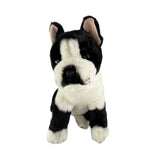 Bocchetta Pierre 30cm Sitting French Bulldog Plush Toy - Black/White (Realistic Stuffed Animal Dog Gift)