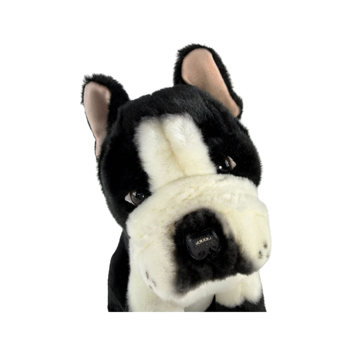 Bocchetta Pierre 30cm Sitting French Bulldog Plush Toy - Black/White (Realistic Stuffed Animal Dog Gift)
