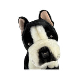 Bocchetta Pierre 30cm Sitting French Bulldog Plush Toy - Black/White (Realistic Stuffed Animal Dog Gift)