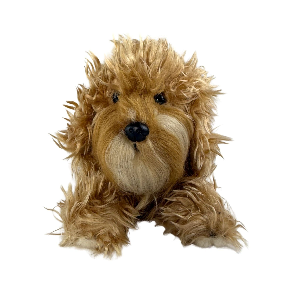 Bocchetta Pluto 28cm Floppy Cavoodle Oodle Puppy Plush Toy - Brown (Realistic Stuffed Animal Dog Gift)