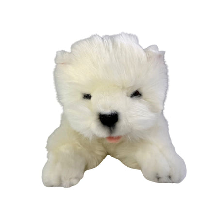 Bocchetta Pookie 28cm Floppy Westie Puppy Plush Toy (Realistic Stuffed Animal Dog Gift)