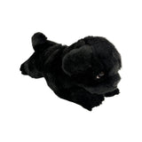 Bocchetta Puddles 28cm Floppy Pug Puppy Plush Toy - Black (Realistic Stuffed Animal Dog Gift)