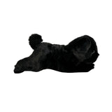 Bocchetta Puddles 28cm Floppy Pug Puppy Plush Toy - Black (Realistic Stuffed Animal Dog Gift)