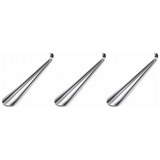 3x Long Handle Metal Shoe Horn Pack - 30cm Sturdy Shoe Helper (Easy Slip-On Aid)