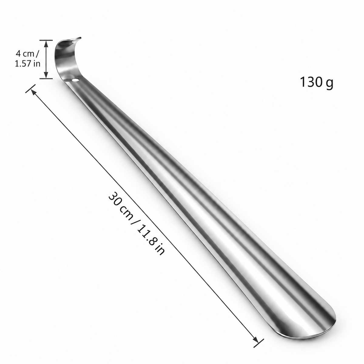 30cm Long Shoe Helper Easy Sturdy Shoe Horn Long Metal Handle Slip Aid Shoehorn