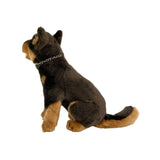 Bocchetta Quinn 22cm Sitting Kelpie Plush Toy - Red/Tan (Australian Stuffed Animal Dog Gift)