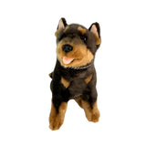 Bocchetta Quinn 22cm Sitting Kelpie Plush Toy - Red/Tan (Australian Stuffed Animal Dog Gift)