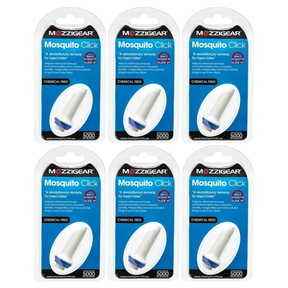 6x Mozzigear Mosquito Click Key Ring Insect Repellent (Bulk Pack)