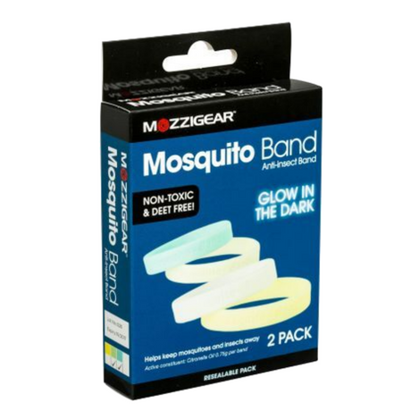 Mozzigear Night Glo Mosquito Repellent Wrist Band - Glow in Dark - 2 Pack