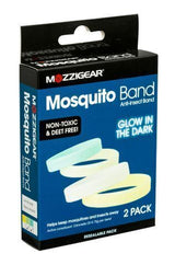 Mozzigear Night Glo Mosquito Repellent Wrist Band - Glow in Dark - 2 Pack