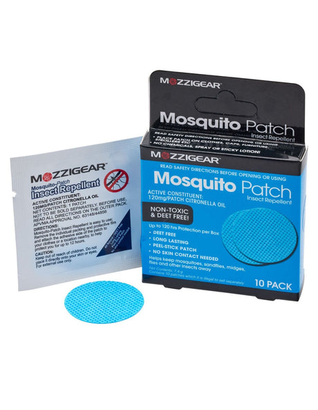 Mozzigear Mosquito Repellent Adhesive Patch - 12 Hour - Pack of 10