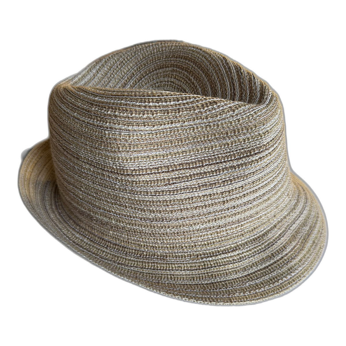 Kids Natural Fibre Braid Trilby Hat - Natural