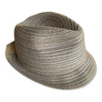 Kids Natural Fibre Braid Trilby Hat - Natural - 52cm