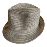Kids Natural Fibre Braid Trilby Hat - Natural