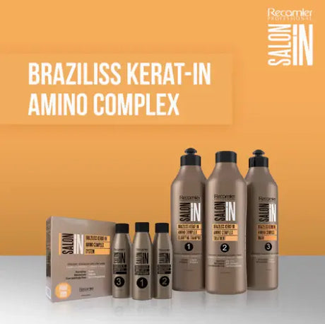 Recamier 3-Step SalonIn Braziliss Keratin Treatment System (Brazilian Blowout)