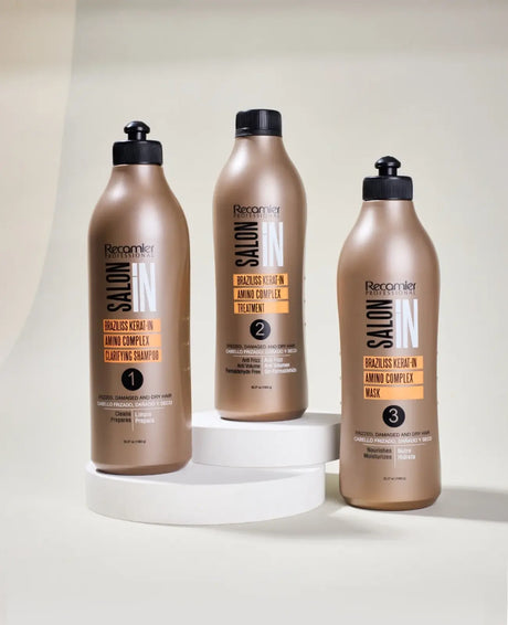 Recamier 3-Step SalonIn Braziliss Keratin Treatment System (Brazilian Blowout)