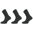 3x Reflexa Mens Diabetic Flat Toe Seam Socks Pack - Black (Comfort Circulation)