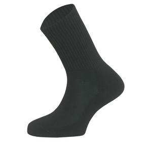 REFLEXA Diabetic Socks Flat Toe Seam Comfort Medical Circulation Health Sock - Black - L
