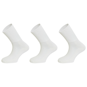 3x Reflexa Mens Diabetic Flat Toe Seam Socks Pack - Natural (Comfort Circulation)