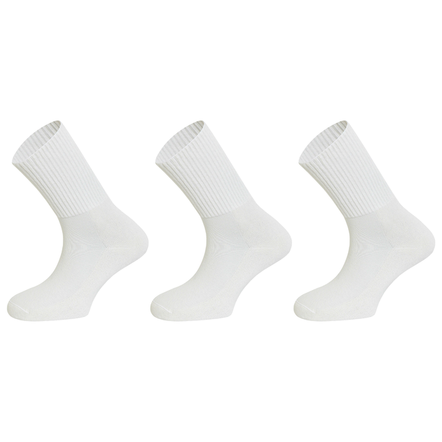 3x Reflexa Mens Diabetic Flat Toe Seam Socks Pack - Natural (Comfort Circulation)