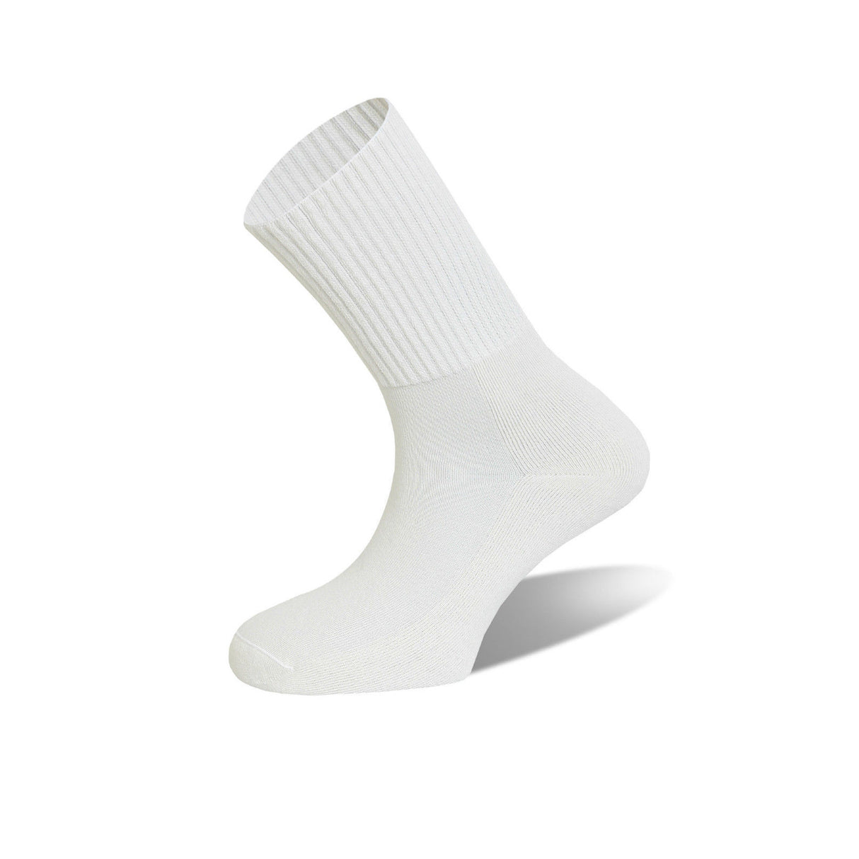 REFLEXA Diabetic Socks Flat Toe Seam Comfort Medical Circulation Health Sock - Natural