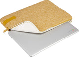 Case Logic Slim Reflect 13.3" Computer Laptop Sleeve -Yellow (Memory Foam Protection)