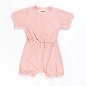 Ponchik Babies & Kids Ribbed Cotton Romper - Lemonade