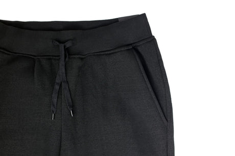 Riflessi Mens Black Fleece Skinny Track Pants - Slim Cuffed Joggers/Gym Sweatpants