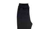 Riflessi Mens Skinny Track Pants Joggers - Slim Cuffed Fleece Gym/Casual Sweat Pants - Black