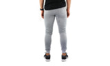 Riflessi Mens Skinny Track Pants Joggers - Slim Cuffed Fleece Gym/Casual Sweat Pants - Heather Grey