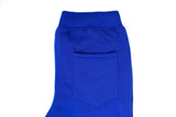Riflessi Mens Skinny Track Pants Joggers - Slim Cuffed Fleece Gym/Casual Sweat Pants - Royal Blue