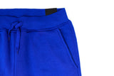 Riflessi Mens Skinny Track Pants Joggers - Slim Cuffed Fleece Gym/Casual Sweat Pants - Royal Blue
