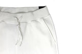 Riflessi Mens Skinny Track Pants Joggers - Slim Cuffed Fleece Gym/Casual Sweat Pants - White