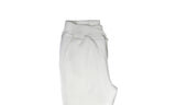 Riflessi Mens Skinny Track Pants Joggers - Slim Cuffed Fleece Gym/Casual Sweat Pants - White