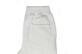 Riflessi Mens Skinny Track Pants Joggers - Slim Cuffed Fleece Gym/Casual Sweat Pants - White