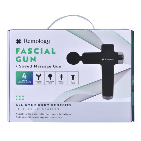 Remology Fascial Impact Therapy Massage Gun 7 Adaptive Speed with 4 Heads