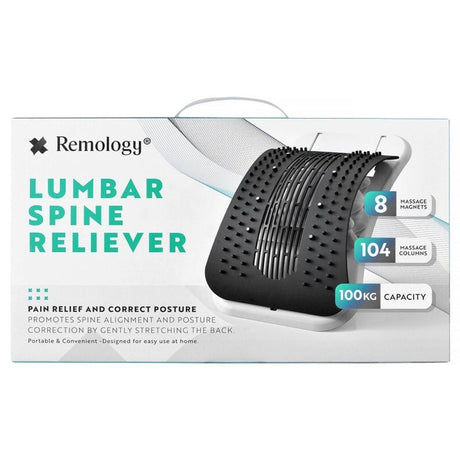 Remology Adjustable Air Lumbar Spine Reliever Back Stretcher Pain Relief