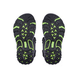 Sfida Rock Boys Adjustable Outdoor Sandals - Black/Lime (Kids Sports Sandals)