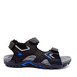 Sfida Rock Mens Adjustable Outdoor Sandals - Black/Royal (Sports Sandals) - BLACK ROYAL