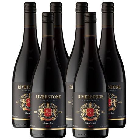 6-Pack 2023 Riverstone Estate Pinot Noir Red Wine Yarra Valley - 750ml Bottle