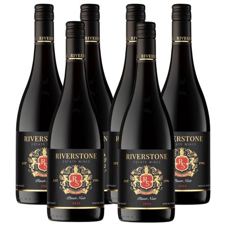 6-Pack 2024 Riverstone Estate Pinot Noir Red Wine Yarra Valley - 750ml Bottle