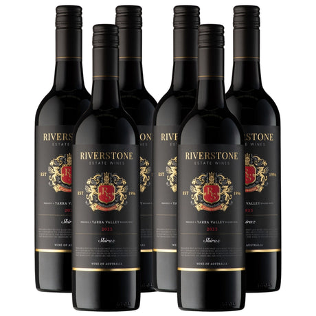 6-Pack 2023 Riverstone Estate Shiraz Red Wine - 750ml Bottle