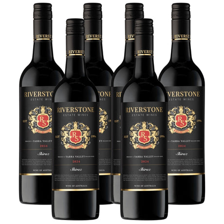 6-Pack 2024 Riverstone Estate Shiraz Red Wine - 750ml Bottle