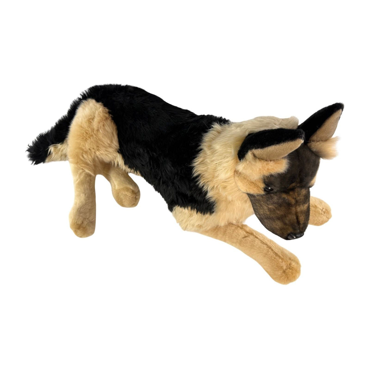 Bocchetta Ranger 64cm German Shepherd with Satin Pocket Plush Toy (Realistic Stuffed Animal Dog Gift)