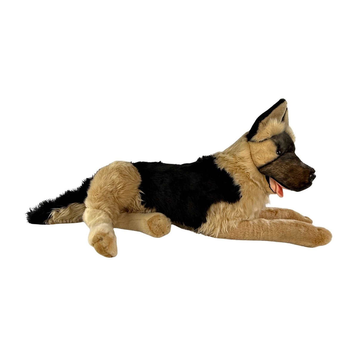 Bocchetta Ranger 64cm German Shepherd with Satin Pocket Plush Toy (Realistic Stuffed Animal Dog Gift)