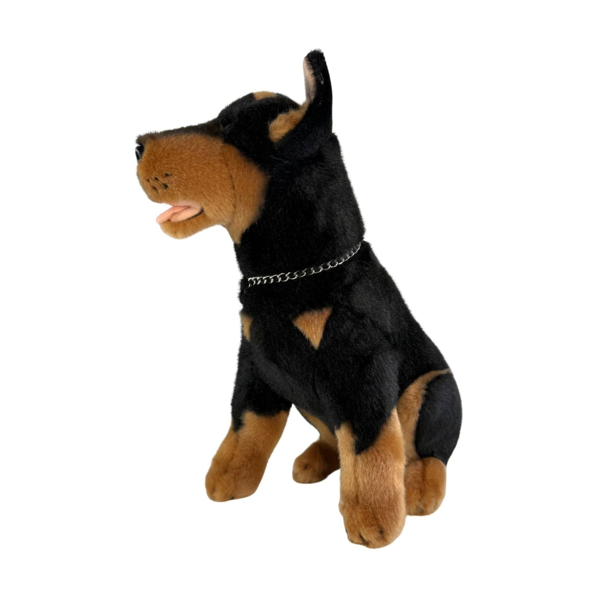 Bocchetta Rex 28cm Sitting Kelpie Plush Toy - Black/Tan (Australian Stuffed Animal Dog Gift)