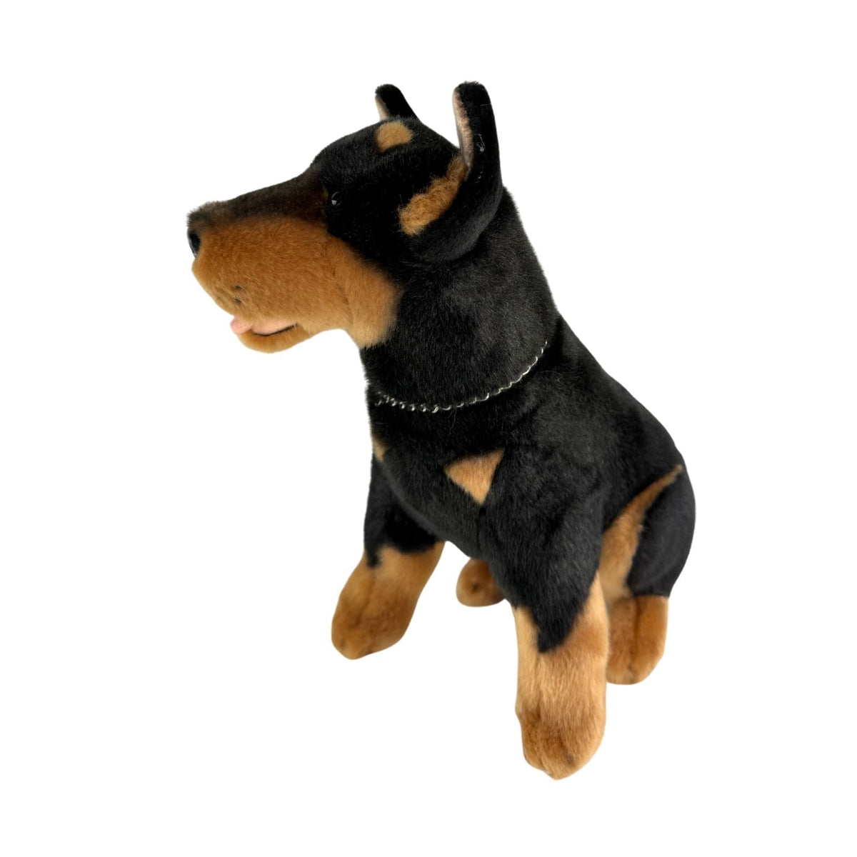Bocchetta Rex 28cm Sitting Kelpie Plush Toy - Black/Tan (Australian Stuffed Animal Dog Gift)