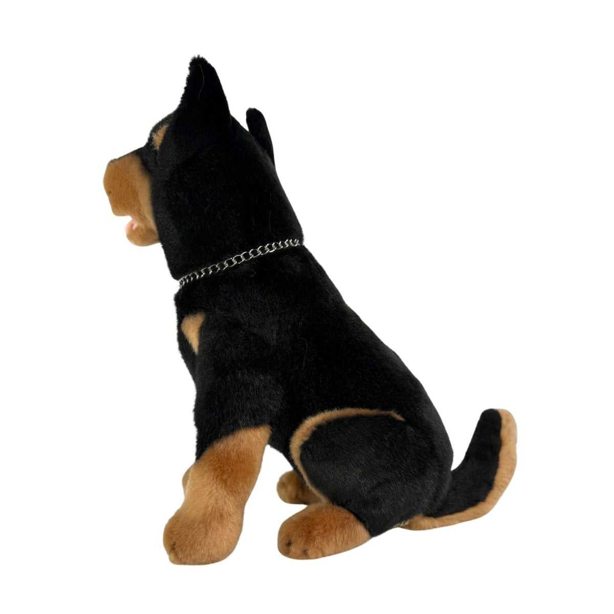 Bocchetta Rex 28cm Sitting Kelpie Plush Toy - Black/Tan (Australian Stuffed Animal Dog Gift)