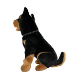 Bocchetta Rex 28cm Sitting Kelpie Plush Toy - Black/Tan (Australian Stuffed Animal Dog Gift)